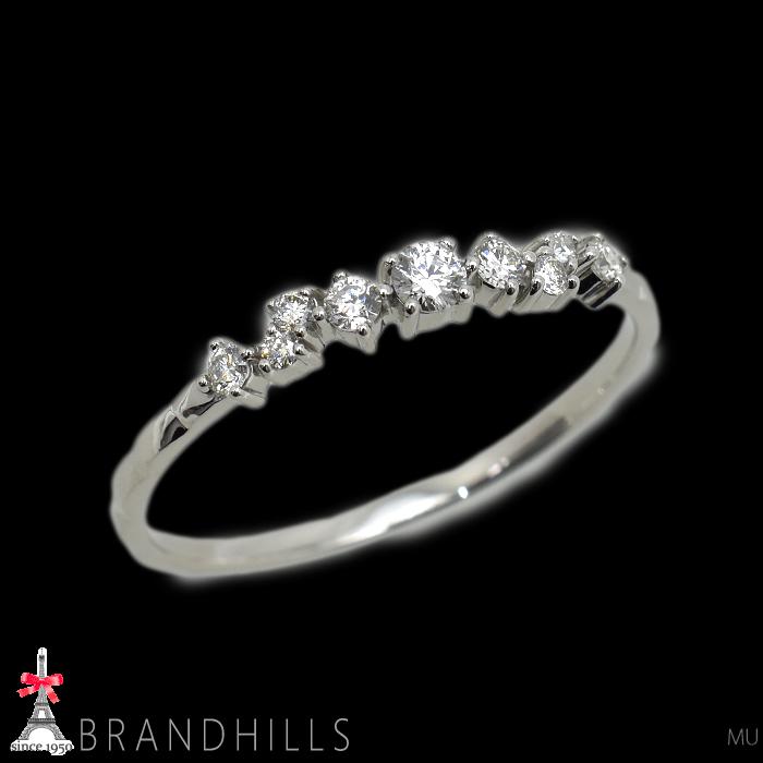 ダイヤモンド 0.15ct リング PT900 プラチナ 指輪 #12.5 1.5g 極美品