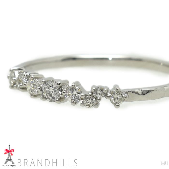 ダイヤモンド 0.15ct リング PT900 プラチナ 指輪 #12.5 1.5g 極美品 