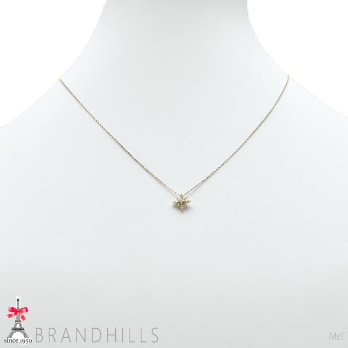 Star Jewelry ゴールド ペンダントネックレス K10 STAR JEWELRY（スタージュエリー） ダイヤモンド 0.07ct ネックレス