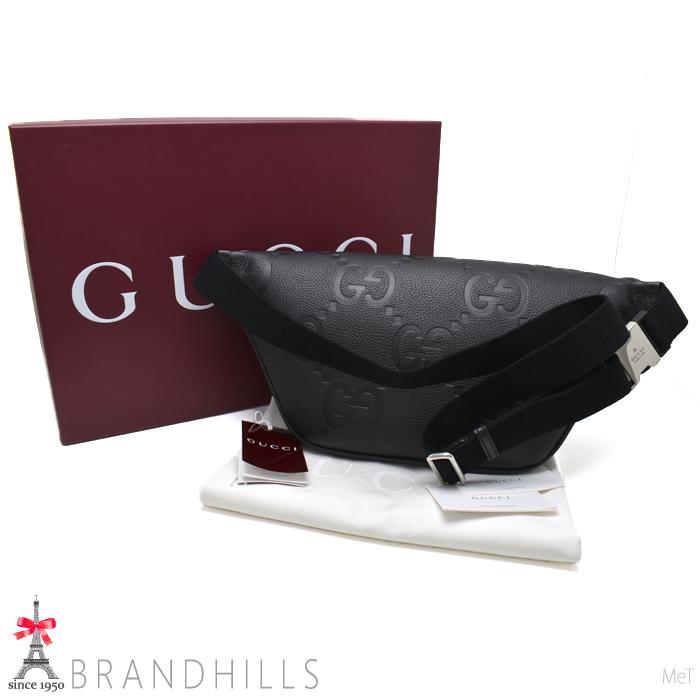 本物GUCCI ボディバッグ ブラック GUCCI（グッチ） ボディバッグ メンズ レディース ジャンボGG ラージ