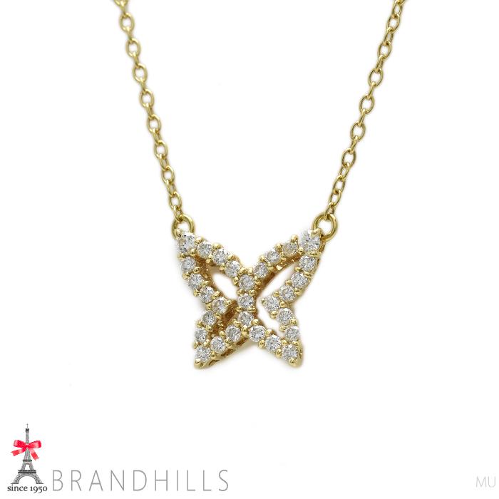 AHKAH（アーカー） ダイヤモンド 0.25ct バタフライ ネックレス K18金