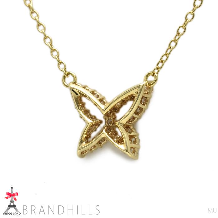 AHKAH（アーカー） ダイヤモンド 0.25ct バタフライ ネックレス K18金