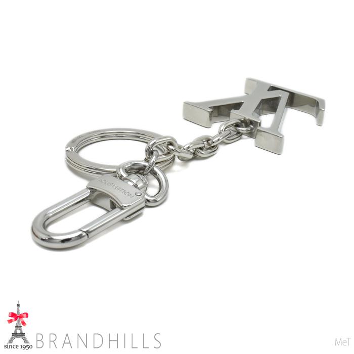 ルイ・ヴィトン　シルバー　チャーム　LVロゴ　キーホルダー　ポルトクレ　正規品 LOUIS VUITTON（ルイ・ヴィトン） キーホルダー ポルトクレ LV