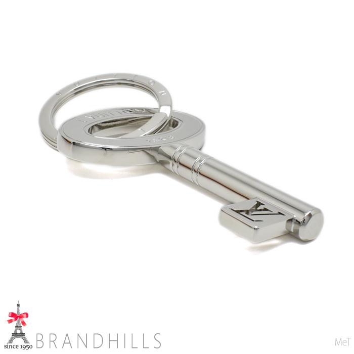 ルイヴィトン キーホルダー ポルトクレ トラベルキー メタル シルバー M67143 LOUIS VUITTON 極美品_3