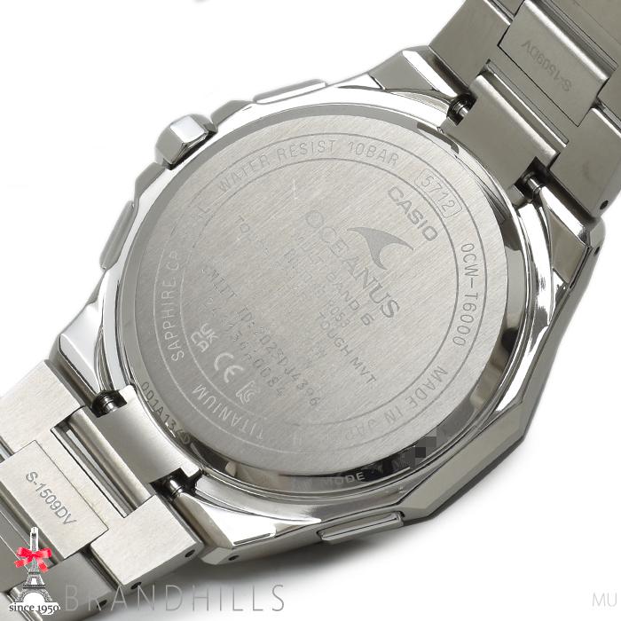 カシオ 腕時計 オシアナス クラシックライン ソーラー電波 モバイルリンク チタン OCW-T6000A-1AJF CASIO ほぼ未使用の画像