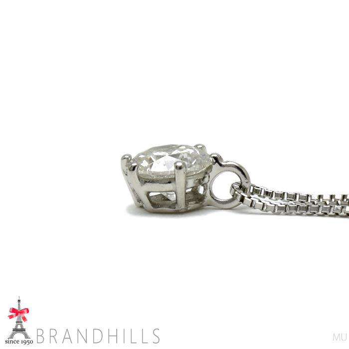 ダイヤモンド 0.30ct ネックレス PT900 プラチナ 1.4g 良品 : ブランド