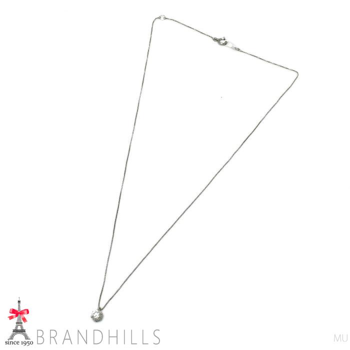 ダイヤモンド 0.30ct ネックレス PT900 プラチナ 1.4g 良品 : ブランド