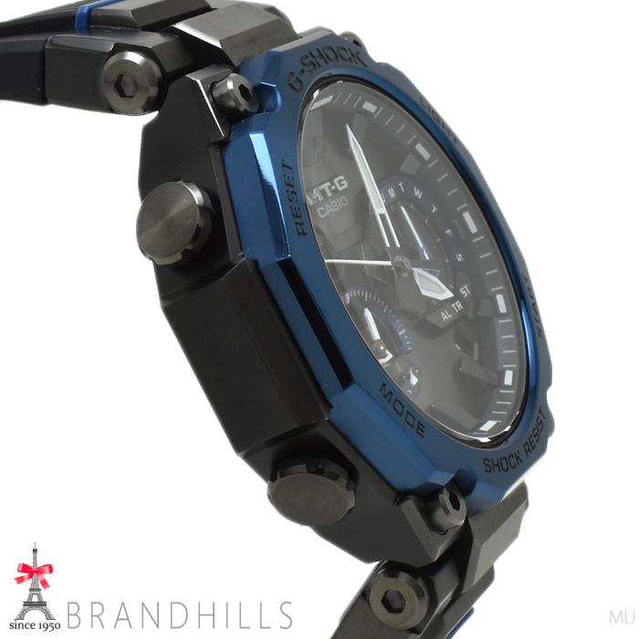 カシオ G-SHOCK 腕時計 MT-G B2000シリーズ ソーラー電波 モバイルリンク  カーボン SS MTG-B2000B-1A2JF CASIO 極美品の画像