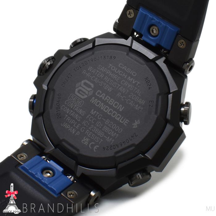 カシオ G-SHOCK 腕時計 MT-G B2000シリーズ ソーラー電波 モバイルリンク  カーボン SS MTG-B2000B-1A2JF CASIO 極美品の画像