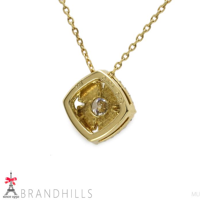 ダイヤモンド 0.304ct ネックレス スライド式アジャスター付 鑑定書付 