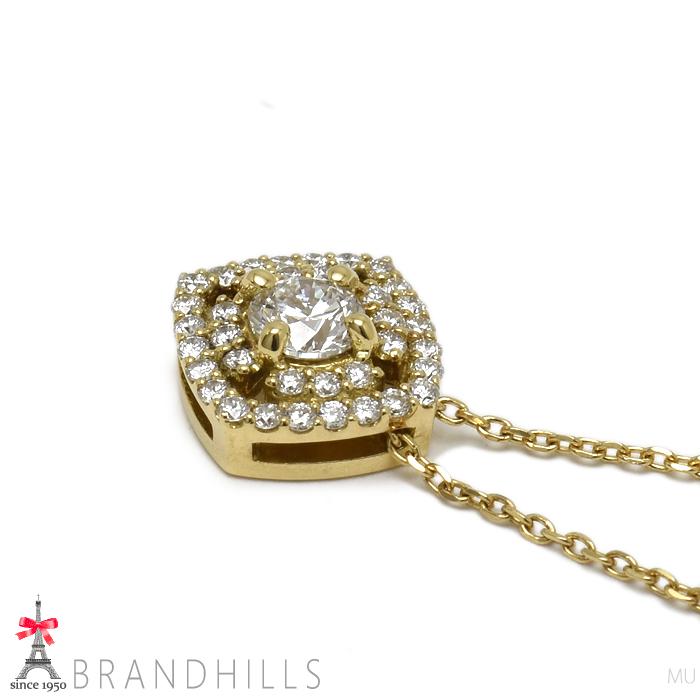 ダイヤモンド 0.304ct ネックレス スライド式アジャスター付 鑑定書付 