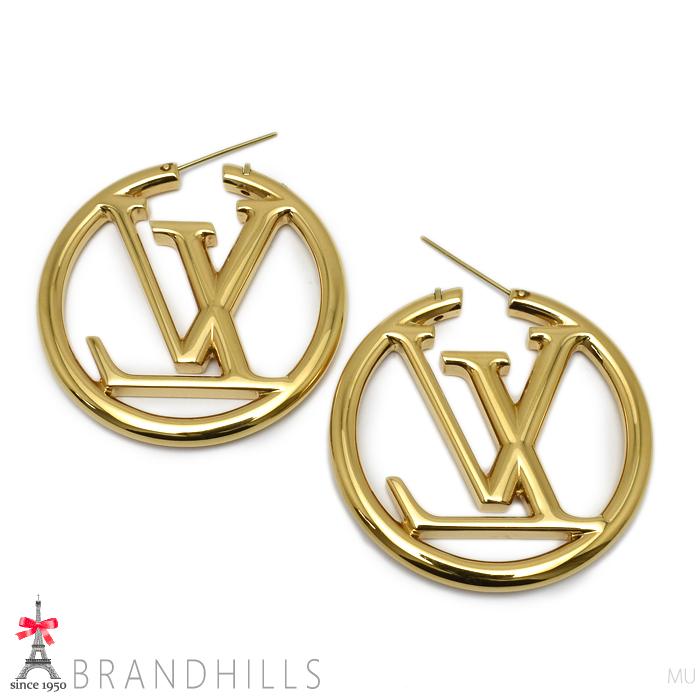 LOUIS VUITTON（ルイ・ヴィトン） ピアス フープ ルイーズ メタル 