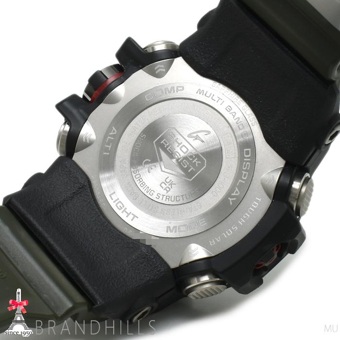 カシオ G-SHOCK 腕時計 メンズ マッドマスター ソーラー電波 樹脂 SS ブラック文字盤 GWG-1000-1A3JF CASIO 極美品の画像