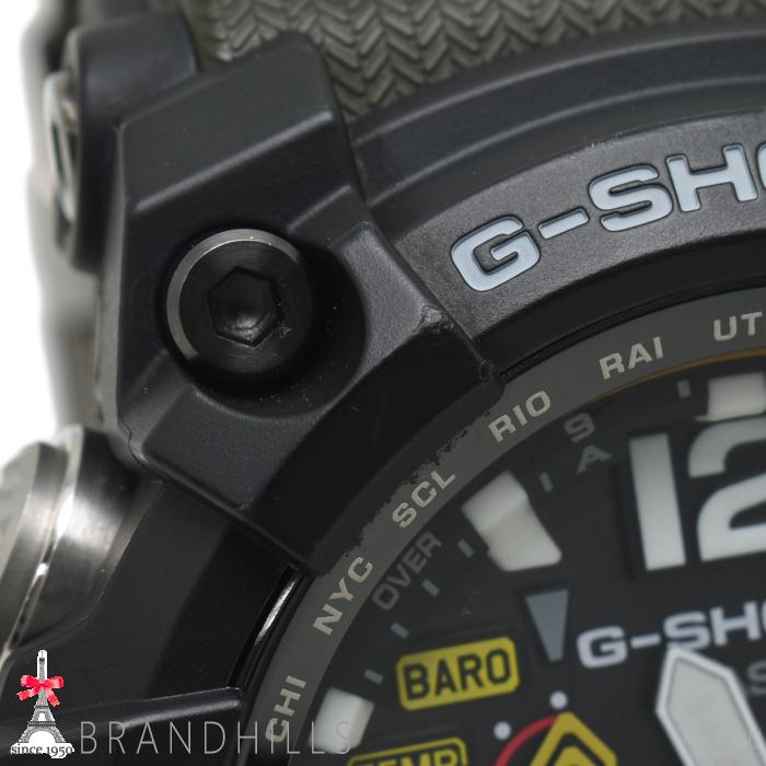 カシオ G-SHOCK 腕時計 メンズ マッドマスター ソーラー電波 樹脂 SS ブラック文字盤 GWG-1000-1A3JF CASIO 極美品の画像