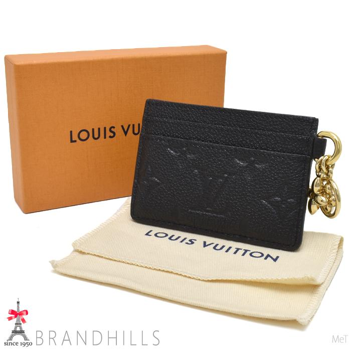 ルイヴィトン ポルト カルト LVチャーム モノグラム モノグラム アンプラント ノワール M82132 LOUIS VUITTON 極美品