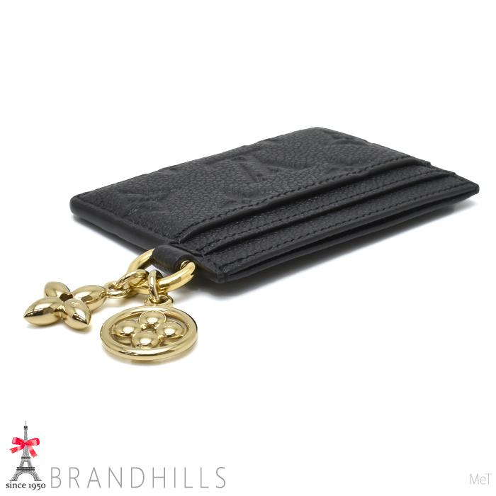ルイヴィトン ポルト カルト LVチャーム モノグラム モノグラム アンプラント ノワール M82132 LOUIS VUITTON 極美品