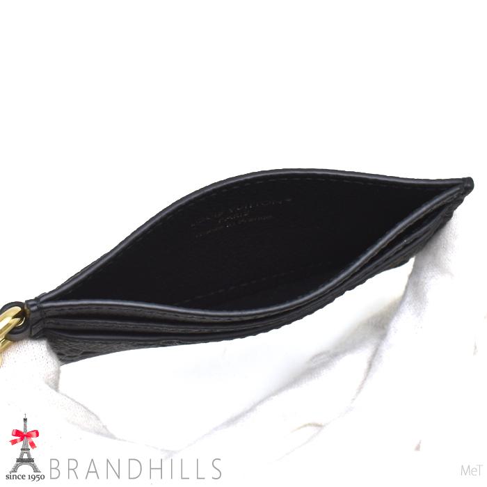 ルイヴィトン ポルト カルト LVチャーム モノグラム モノグラム アンプラント ノワール M82132 LOUIS VUITTON 極美品