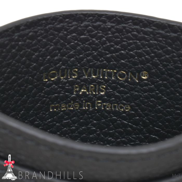 ルイヴィトン ポルト カルト LVチャーム モノグラム モノグラム アンプラント ノワール M82132 LOUIS VUITTON 極美品