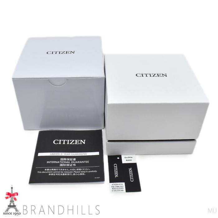 シチズン アテッサ ACT Line エコドライブ電波 プラチナム シャイン コレクション AT8284-61A H800-A1CN20F CITIZEN 極美品の画像