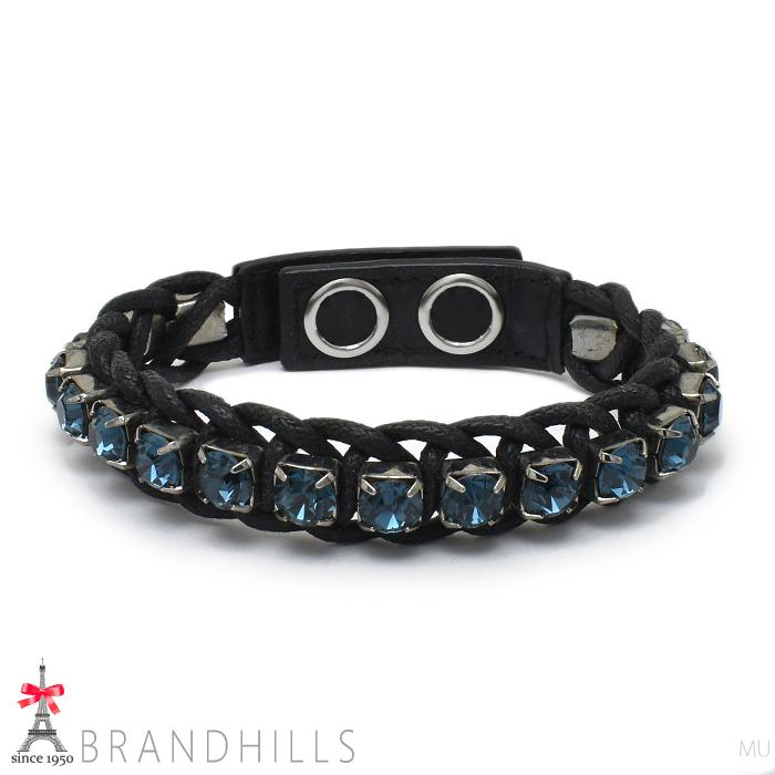 SWAROVSKI ブレスレット クリスタル ブルー SWAROVSKI（スワロフスキー） ブレスレット クリスタル ブルー メタル