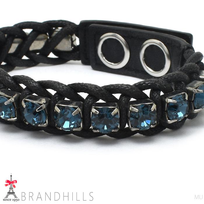 SWAROVSKI（スワロフスキー） ブレスレット クリスタル ブルー メタル