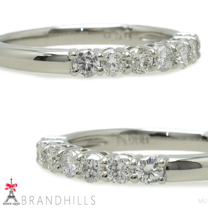 ダイヤモンド 0.50ct リング PT900 プラチナ 指輪 #15 3.7g 極美品 
