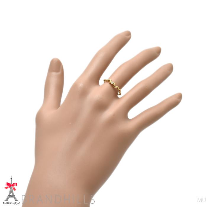 agete（アガット） ダイヤモンド0.03ct リング K18金 750YG イエロー 