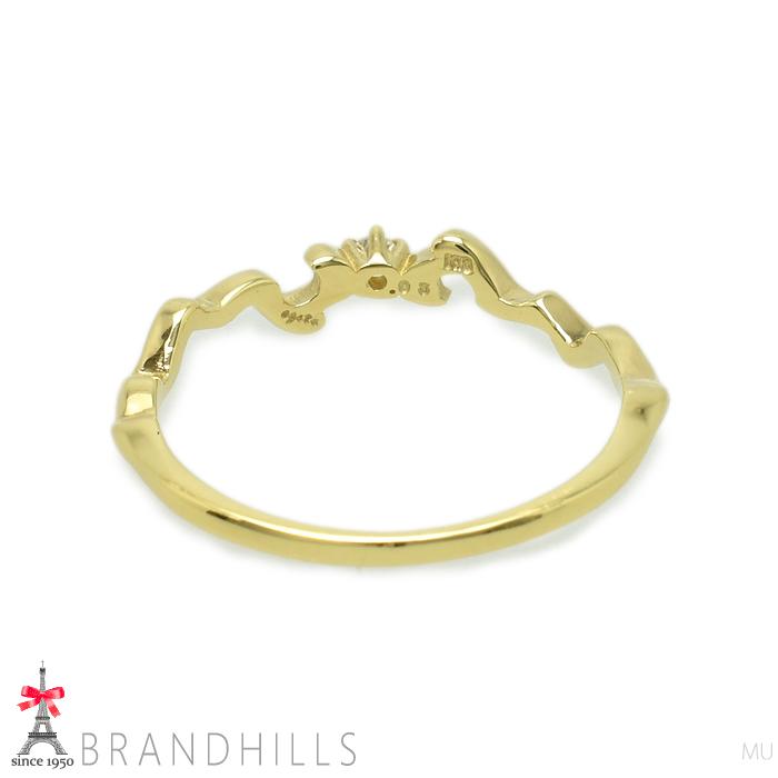 agete（アガット） ダイヤモンド0.03ct リング K18金 750YG イエロー 