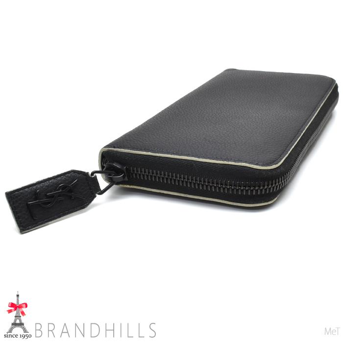 SAINT LAURENT サンローラン 長財布 レディース レザー ブラック