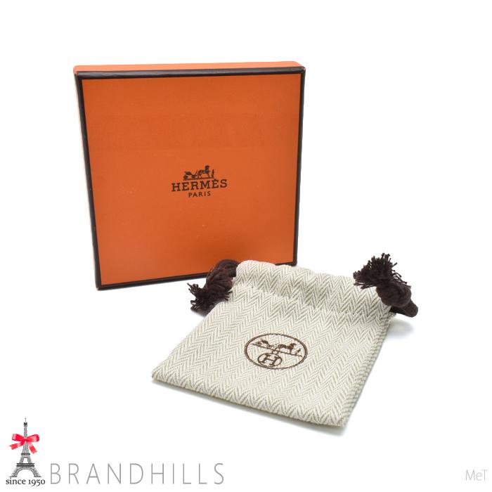 HERMES（エルメス） ピアス ポップアッシュ H ゴールド オレンジ