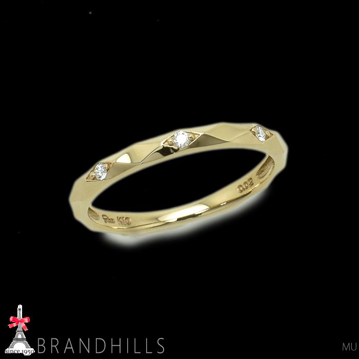 STAR JEWELRY ピンキーリングK10 D0.02-た*く様 美品 キャノン 