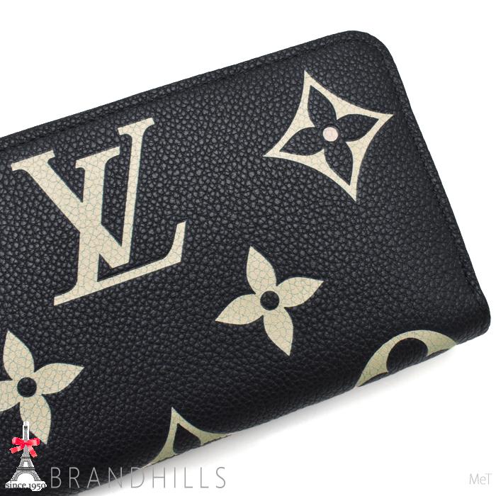 【RFID搭載】ルイヴィトン モノグラム アンプラント ジッピーパース 黒 LOUIS VUITTON（ルイ・ヴィトン） ジッピーウォレット バイカラー