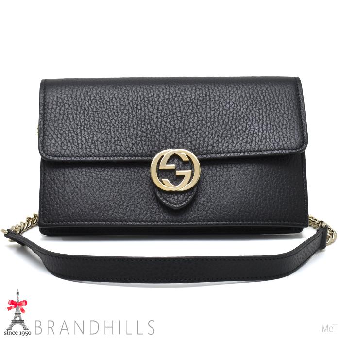 GUCCI（グッチ） チェーンショルダーウォレット インターロッキングG 