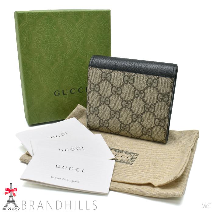グッチ 598587 レザー GGマーモント 折り財布 GUCCI 美品 GUCCI（グッチ） 財布 二つ折り レディース GGマーモント スプリーム
