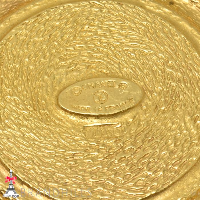 CHANEL（シャネル） ブローチ カンボン ヴィンテージ ゴールドメッキ