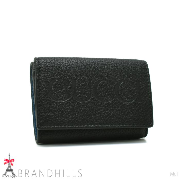 GUCCI（グッチ） 財布 三つ折り メンズ レディース レザー ブラック