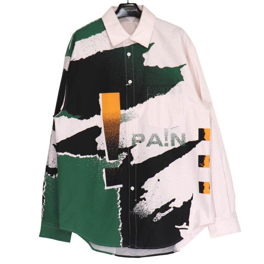 ALEXANDER WANG OVERSIZE STRIPED OXFORD SHIRTING SHIRT  