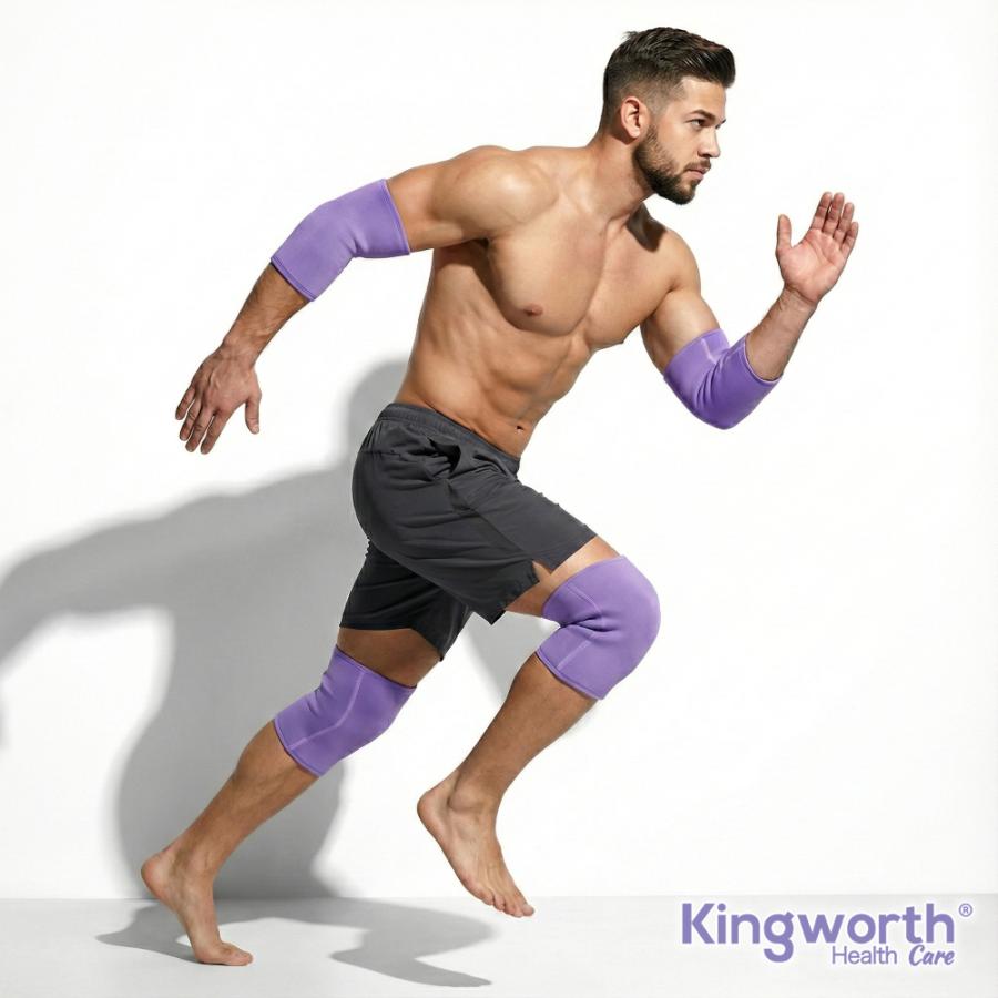 ◇【公式】(肘・膝用) Kingworth 冷温両用 アイシングサポーター