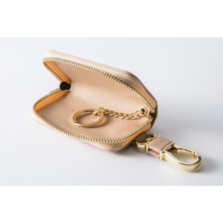 ブランド 高知 キーケース 車 高級感 派手 個性的 お土産 ベージュ