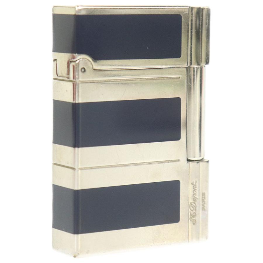 最先端 エステーデュポン S T Dupont ギャツビー Gatsby ガスライター シルバー ネイビー 喫煙グッズ B 50 Off Zoetalentsolutions Com