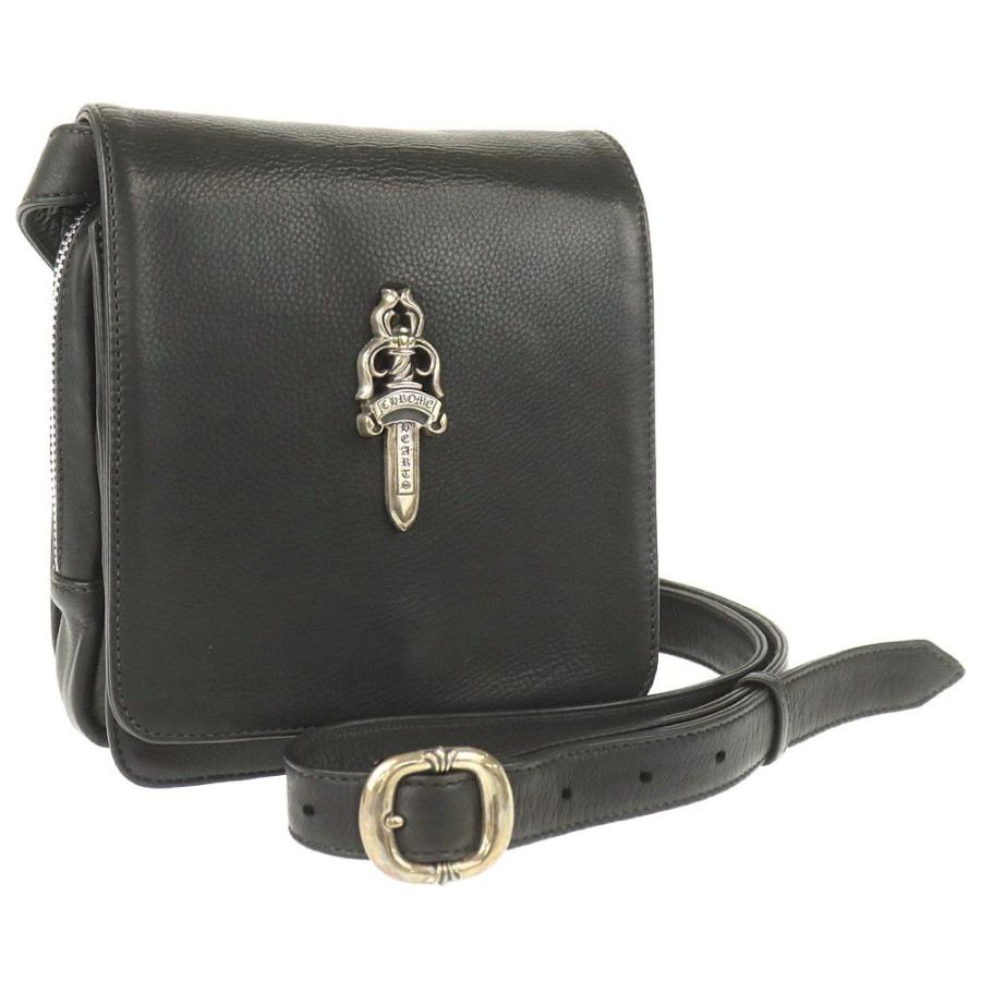 クロムハーツ Chrome Hearts ショルダーバッグ マイロ Milo ラージダガー レザー ブラック シルバー メンズ 中古ab 鑑定のたくみ堂 ヤフー店 通販 Yahoo ショッピング