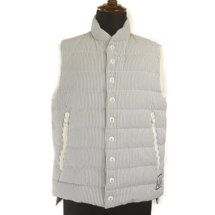 モンクレール Moncler ダウンベスト Gilet メンズ サイズ0 ストライプ ブルー ホワイト 中古a 2612 2612 鑑定のたくみ堂 ヤフー店 通販 Yahoo ショッピング