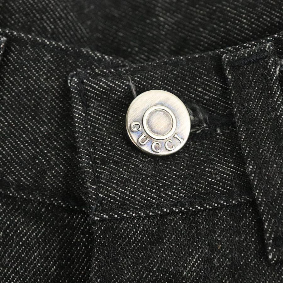 GUCCI グッチ デニムパンツ レディース サイズ40 ブラック コットン100 
