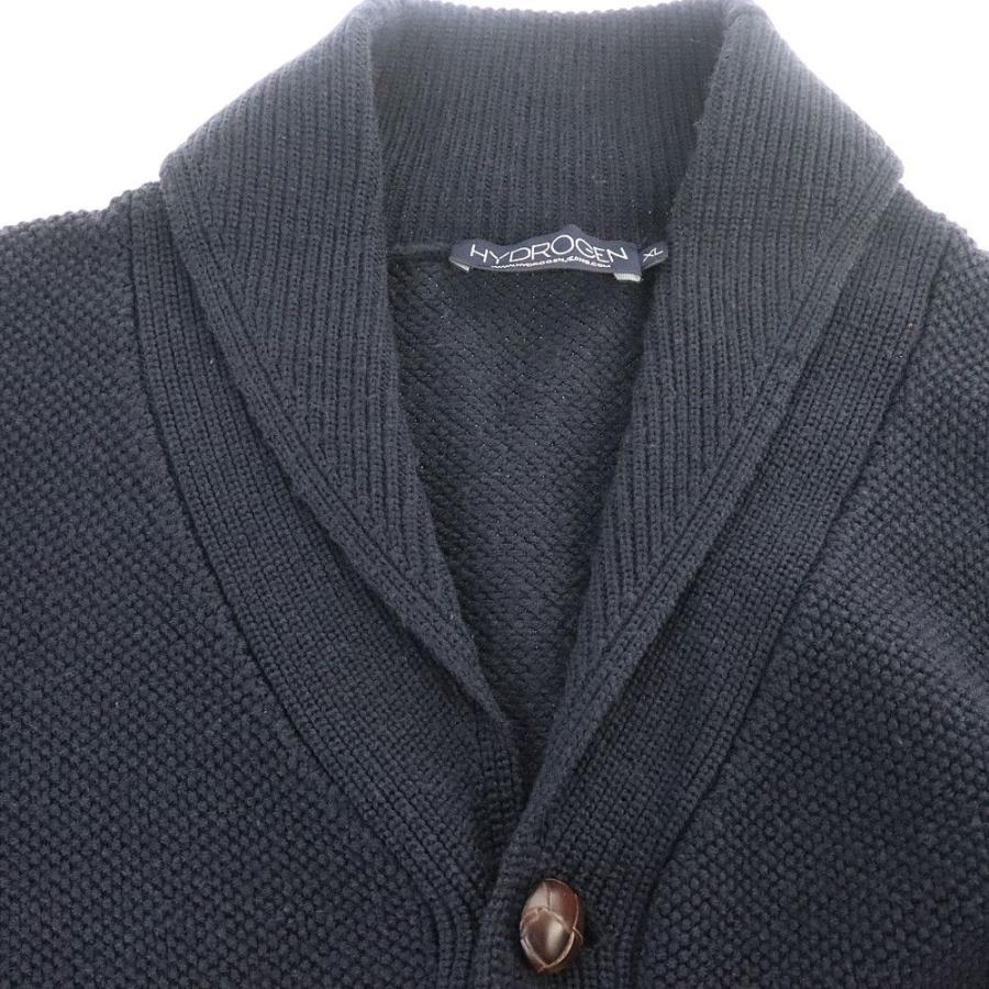 ハイドロゲン HYDROGEN ニットカーディガン メンズ サイズXL ネイビー  