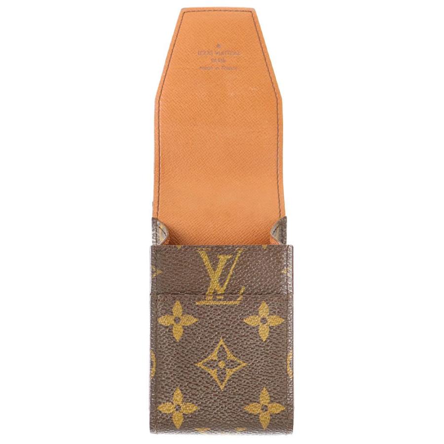 ルイヴィトン LOUIS VUITTON タバコケース エテュイ シガレット M63024 モノグラム ライン ブラウン 中古AB 272982｜brandland-bundai｜05