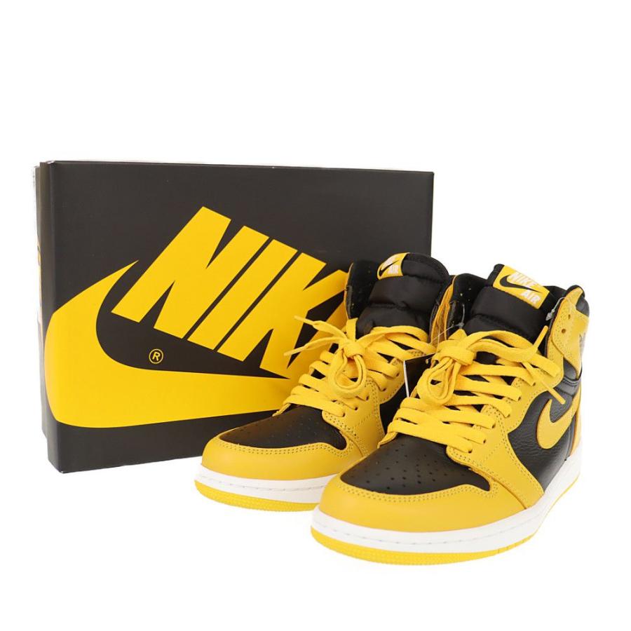 未使用 ナイキ NIKE シューズ エアジョーダン1 レトロ Pollen 555088-701 サイズ26.5cm ブラック イエロー 274375｜brandland-bundai｜09