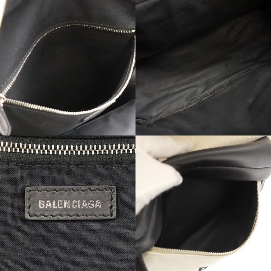 バレンシアガ BALENCIAGA バックパック ネイビー バックパック 392007 アイボリー ブラック キャンバス リュックサック 中古A 276163｜brandland-bundai｜08