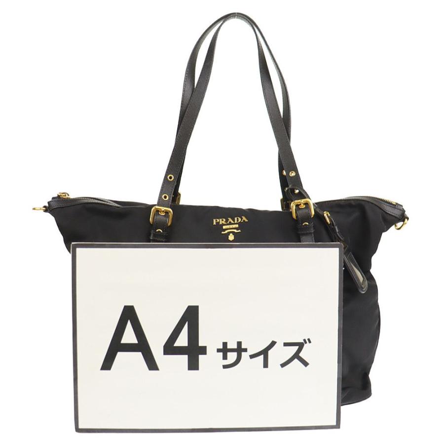 プラダ PRADA トートバッグ BR4253 ブラック ナイロン レザー 中古AB 276691｜brandland-bundai｜09