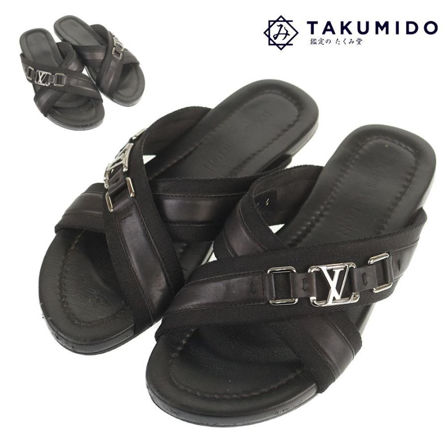 Louis Vuitton ブラック ビーチサンダル 【公式通販】