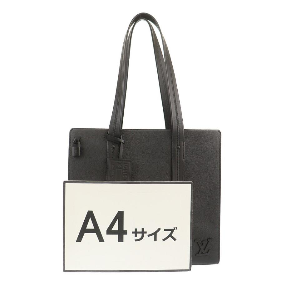 LOUIS VUITTON ショルダーバッグ LVアエログラム テイクオフ トート M57308 ブラック レザー 中古A 【ライム】 280690